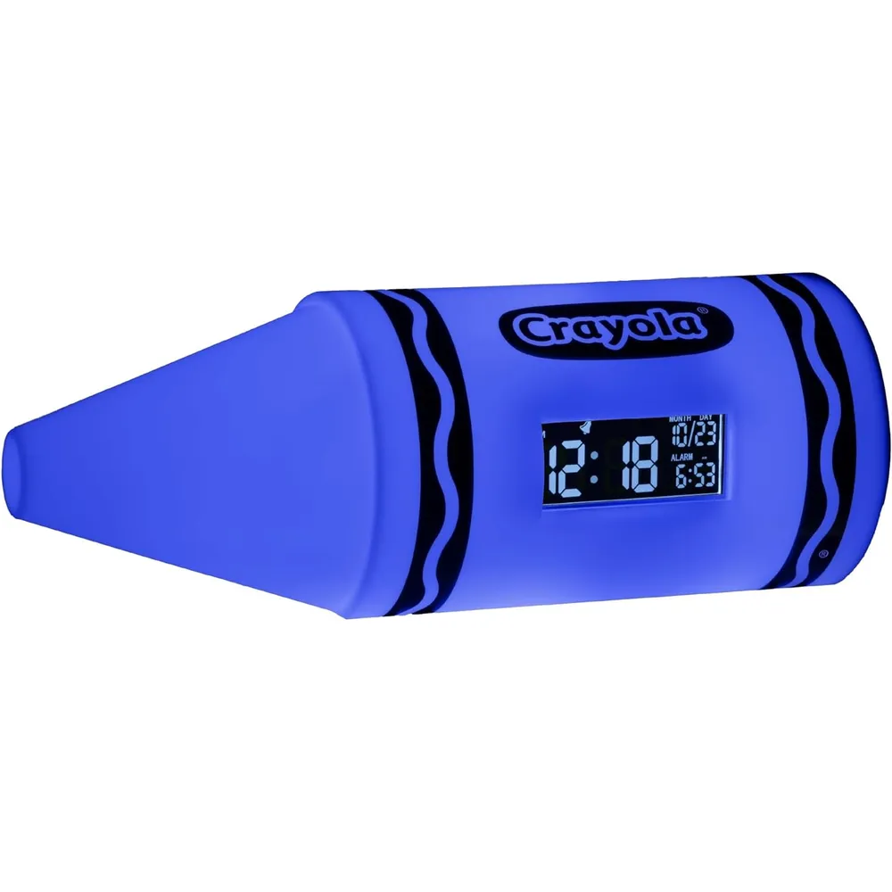 Paladone Crayola, reloj despertador digital luz que cambia color oficial