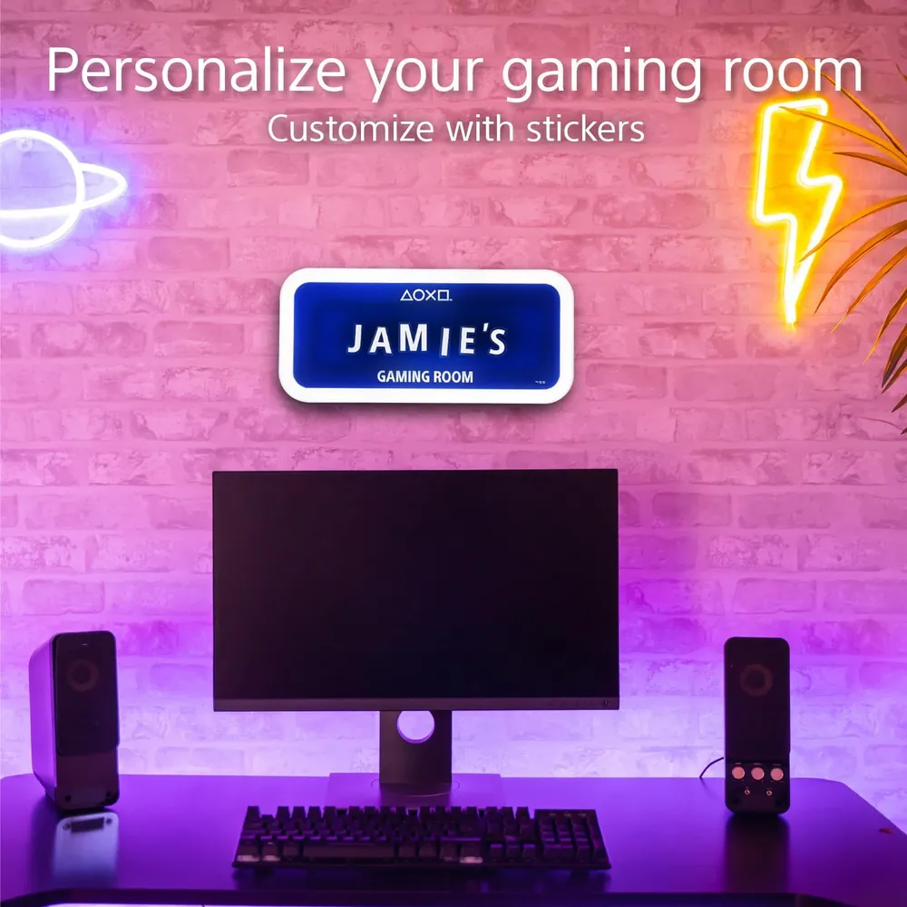 Paladone PlayStation, letrero luminoso decorativo sala gamer oficial