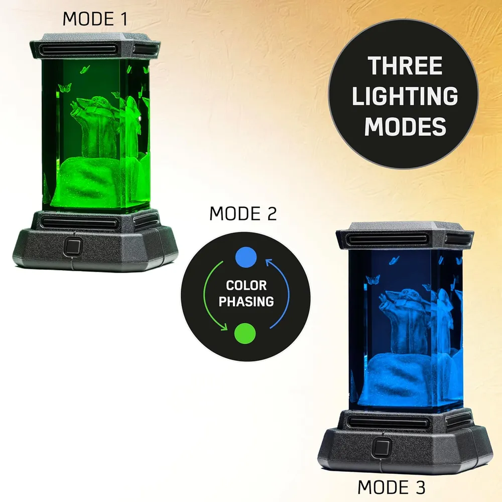 Paladone Grogu, luz holográfica láser 3D The Mandalorian oficial