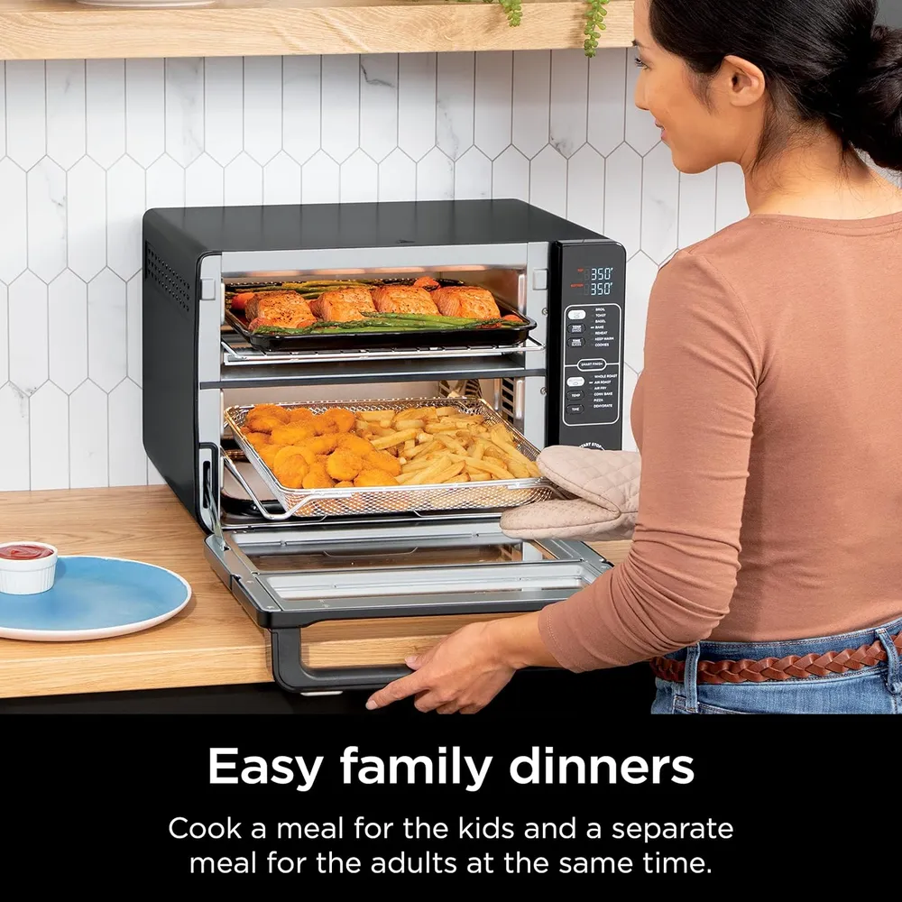 NINJA HORNO DOBLE DCT402BK 13 EN 1, 60.7 OZ / 1.8 L | NEGRO
