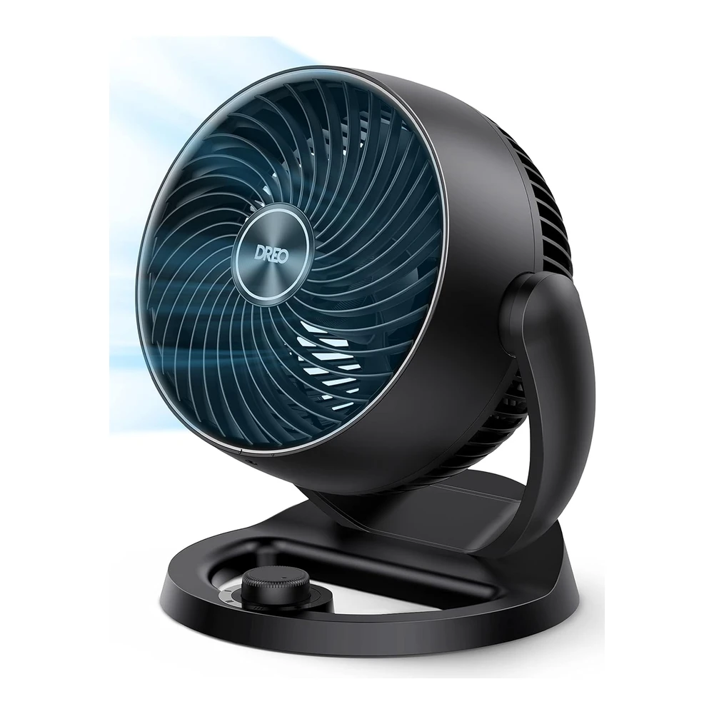DREO VENTILADOR DE ESCRITORIO 9" – SILENCIOSO Y DE 3 VELOCIDADES – BLANCO