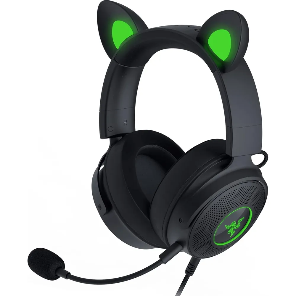 AUDÍFONOS ALÁMBRICOS KRAKEN KITTY V2 PRO RGB RAZER