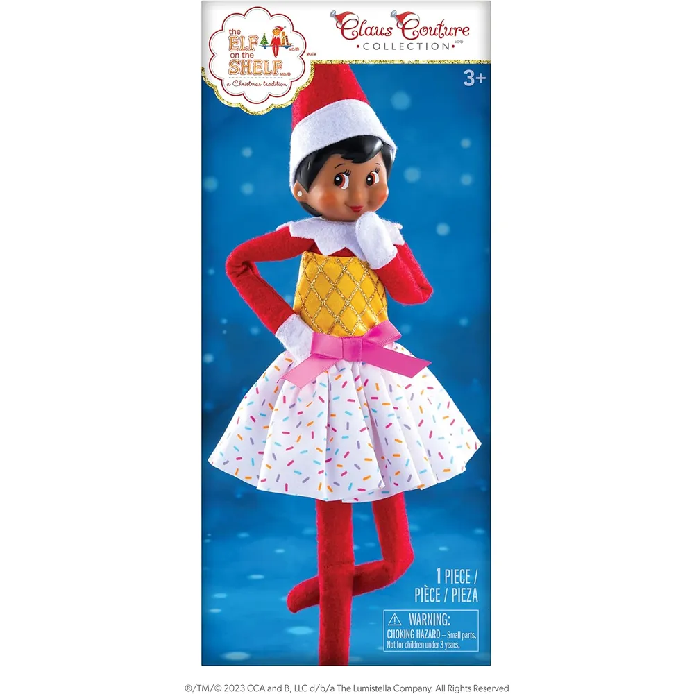 The Elf on the Shelf accesorio Claus Couture vestido fiesta helado