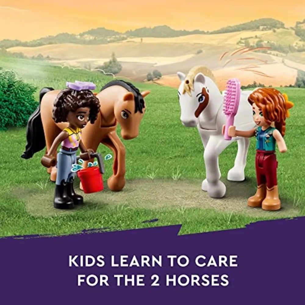 Lego Friends establo de caballos de otoño set con figuras y animales