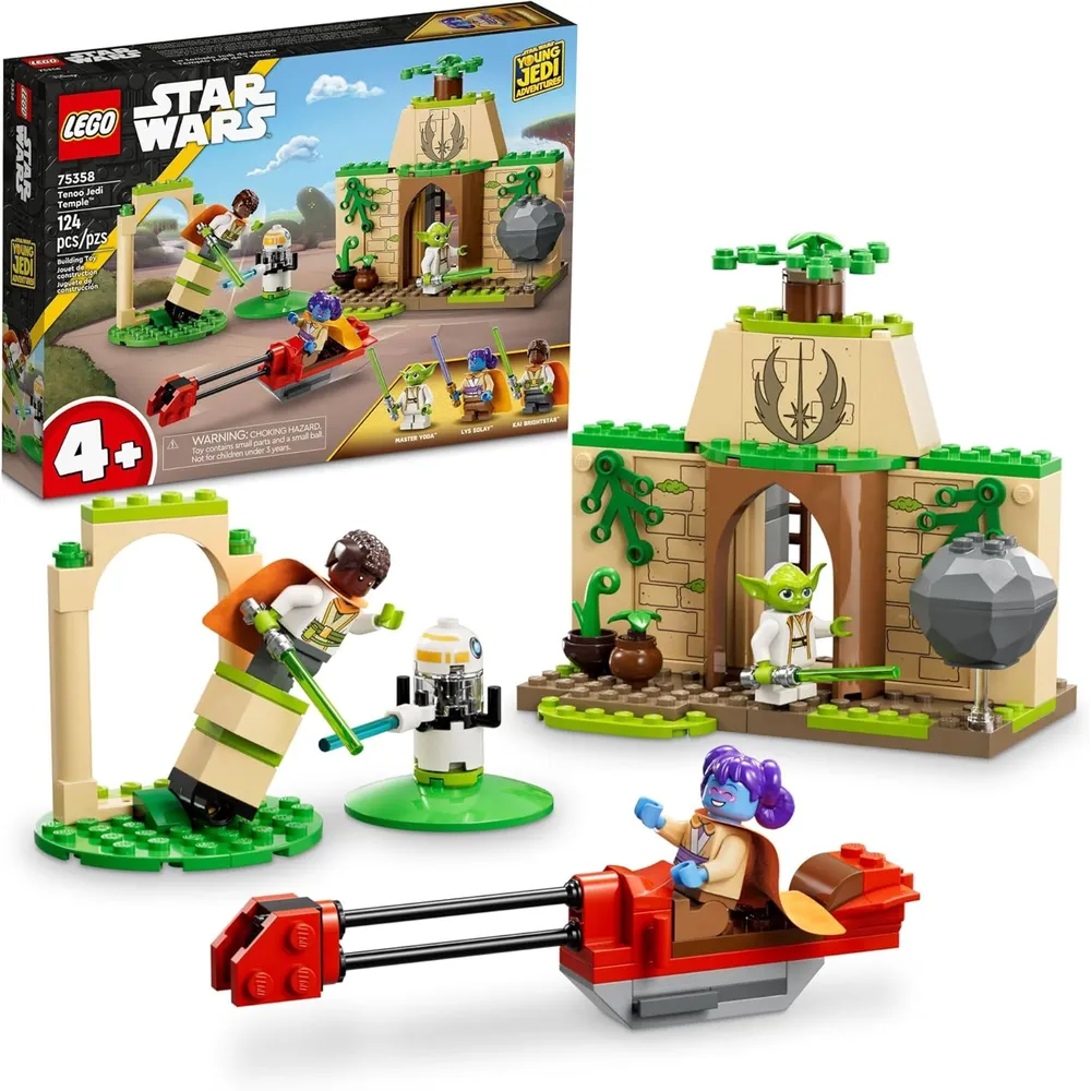 Lego Star Wars Templo Jedi Tenoo set de iniciación con figuras de Yoda y Kai