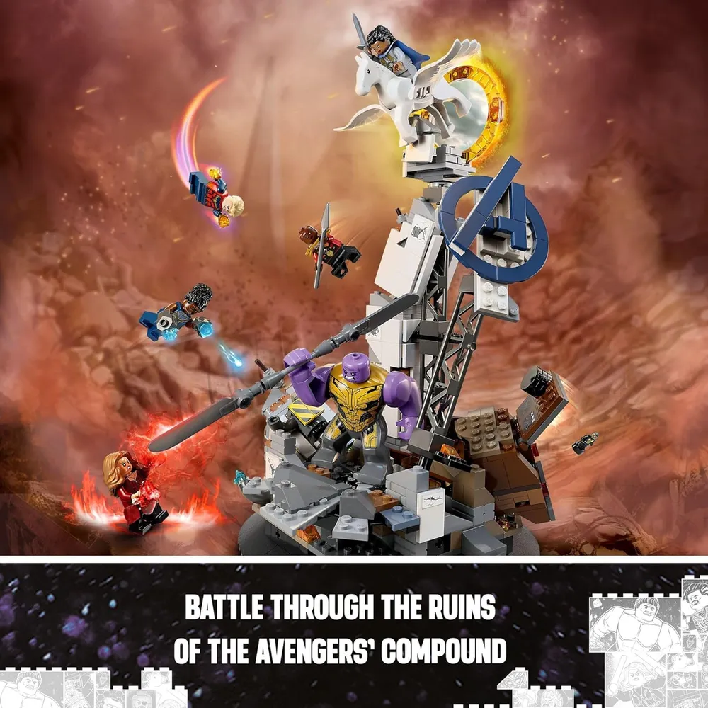 Lego Marvel Endgame Batalla final set coleccionable de los Vengadores
