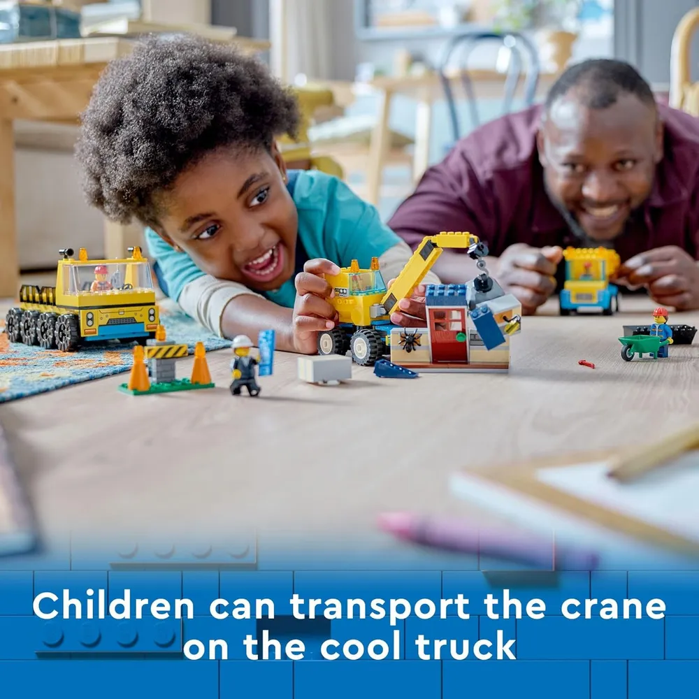 Lego City camiones de construcción y grúa con bola de demolición set infantil