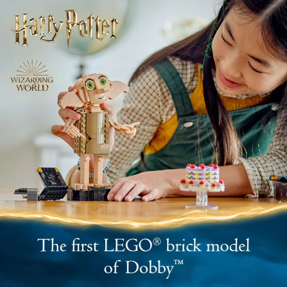 Lego Harry Potter Dobby el elfo doméstico set de exhibición coleccionable