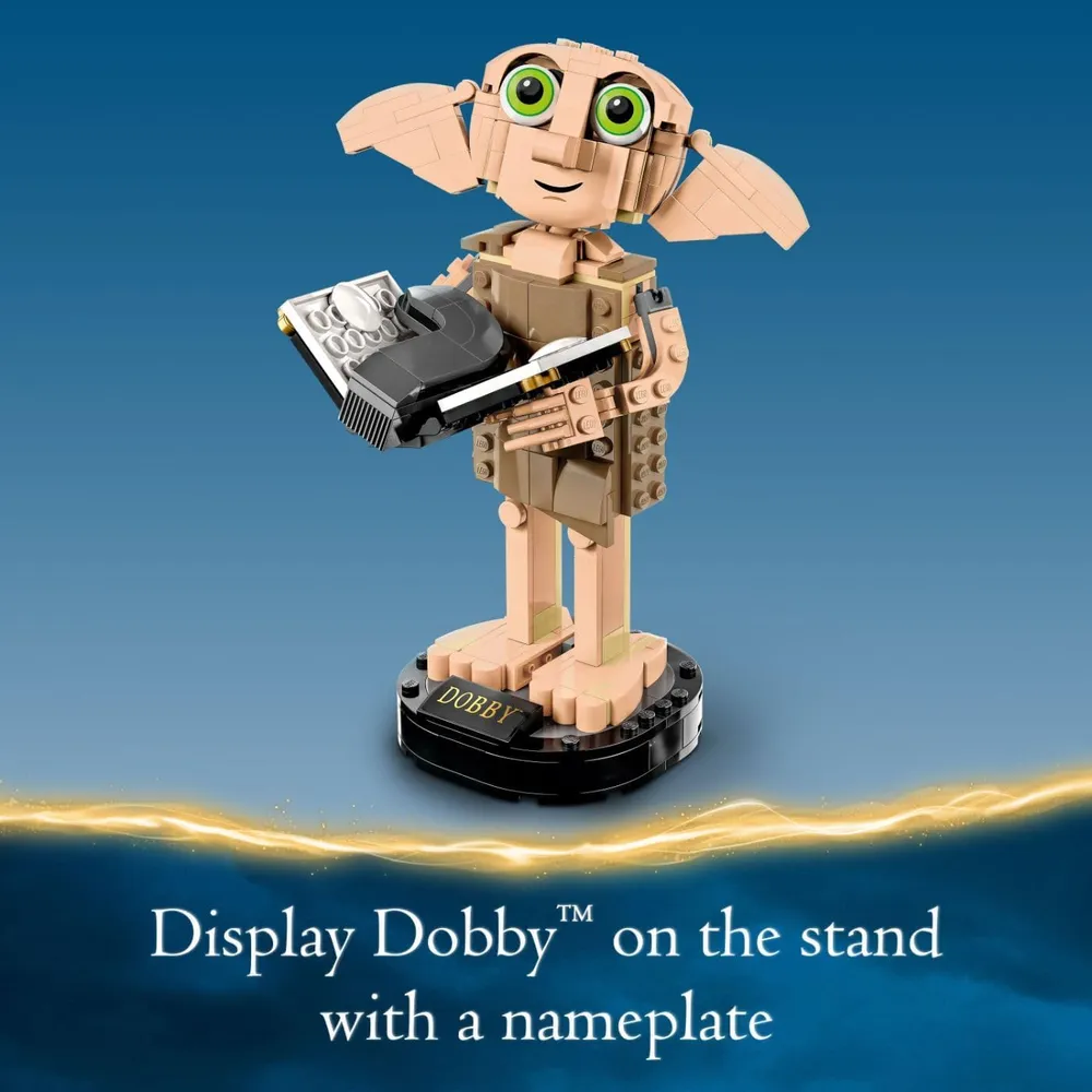 Lego Harry Potter Dobby el elfo doméstico set de exhibición coleccionable