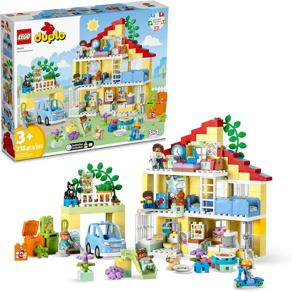 Lego Duplo Town 3 en 1 casa familiar set educativo STEM para niños pequeños