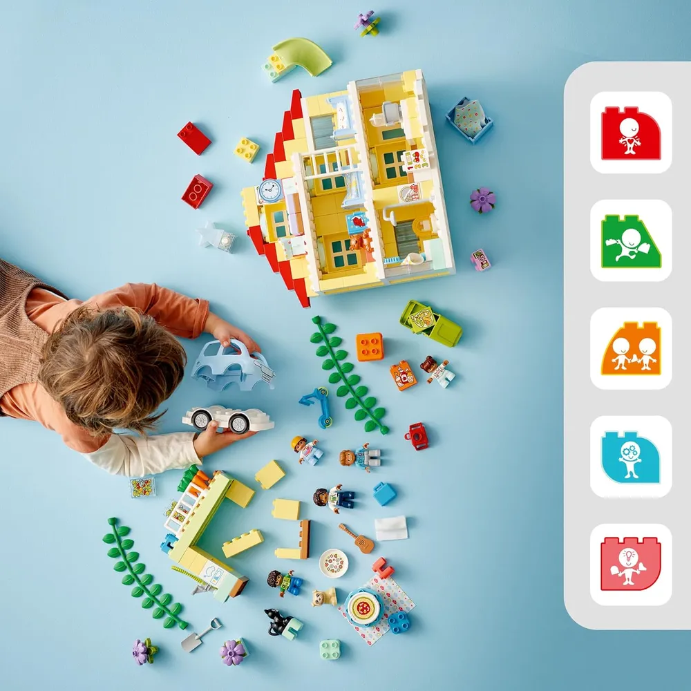 Lego Duplo Town 3 en 1 casa familiar set educativo STEM para niños pequeños
