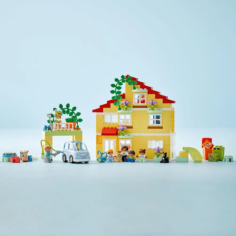 Lego Duplo Town 3 en 1 casa familiar set educativo STEM para niños pequeños