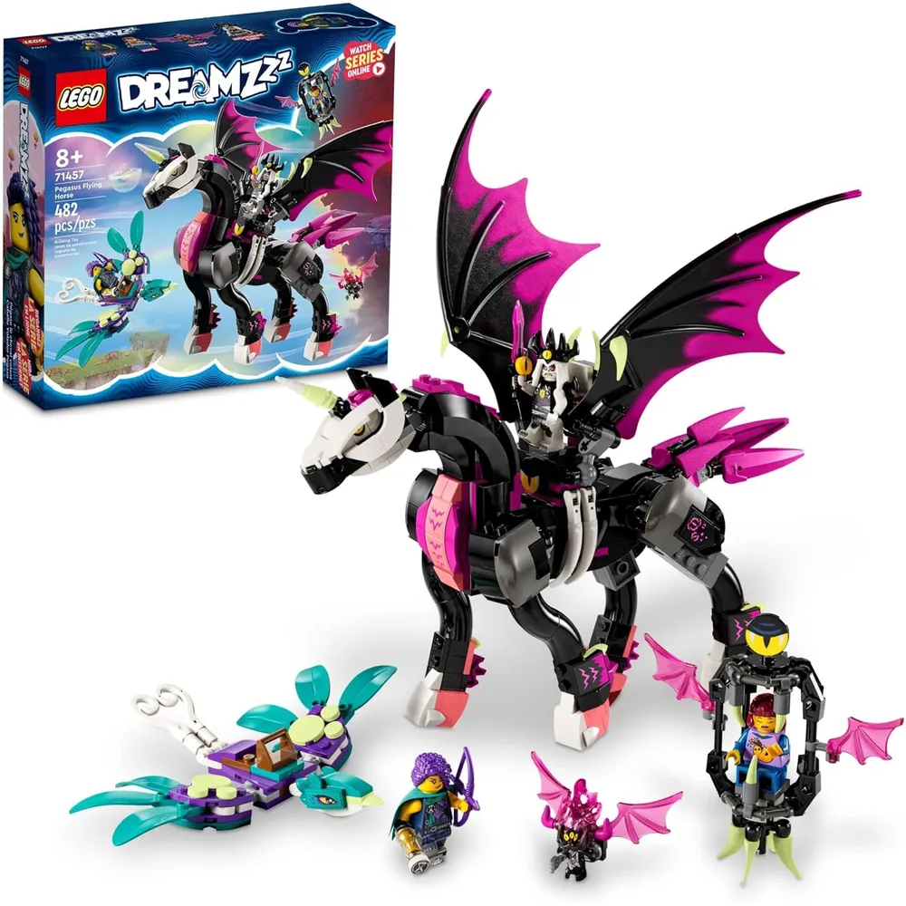 Lego Dreamzzz Pegaso caballo volador set de construcción con 3 minifiguras