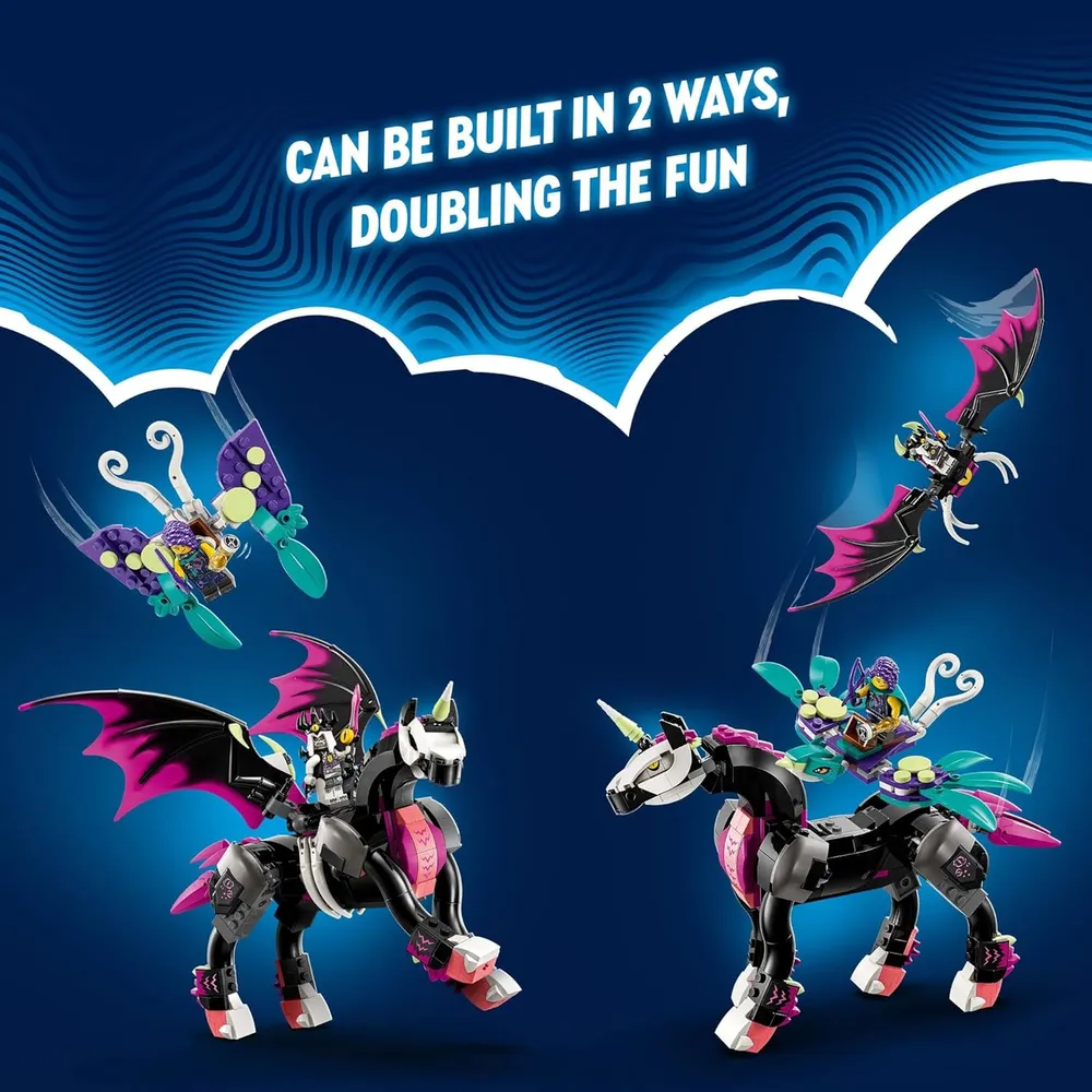Lego Dreamzzz Pegaso caballo volador set de construcción con 3 minifiguras