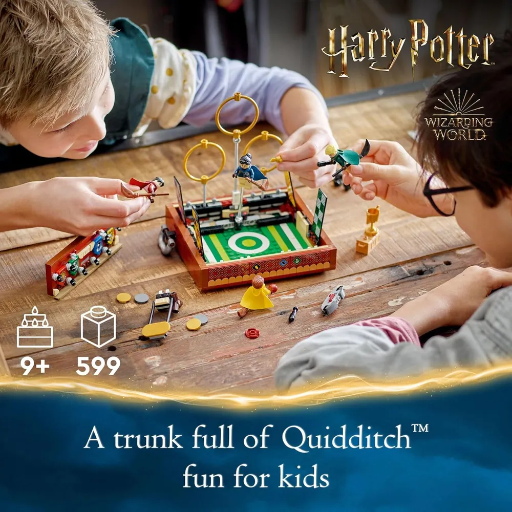 Lego Harry Potter Baúl de Quidditch set construible con 4 minifiguras