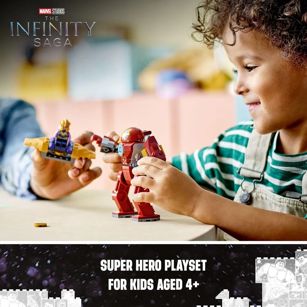 Lego Marvel Iron Man Hulkbuster vs Thanos set de construcción con figuras