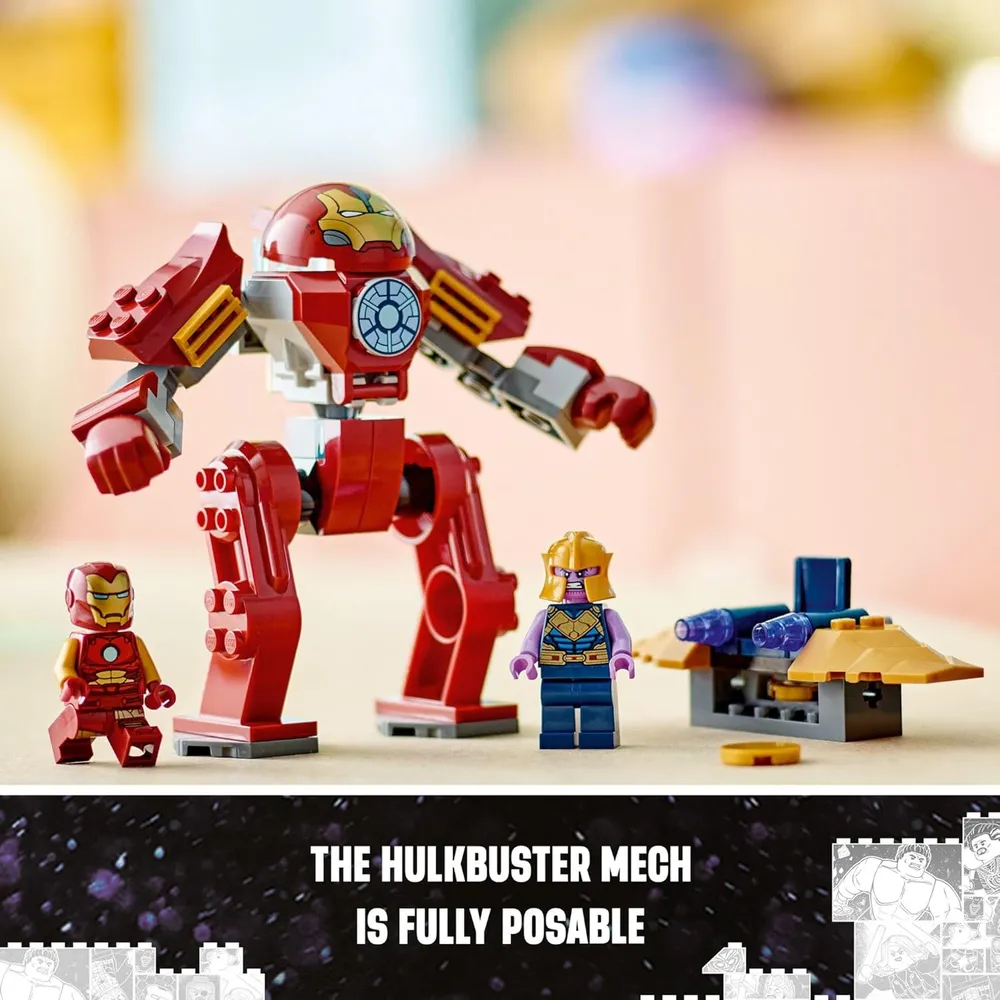 Lego Marvel Iron Man Hulkbuster vs Thanos set de construcción con figuras