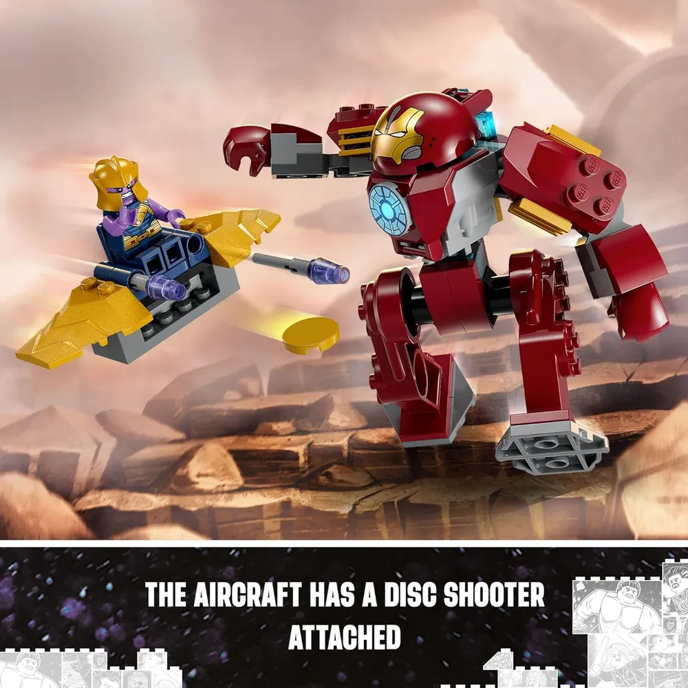 Lego Marvel Iron Man Hulkbuster vs Thanos set de construcción con figuras