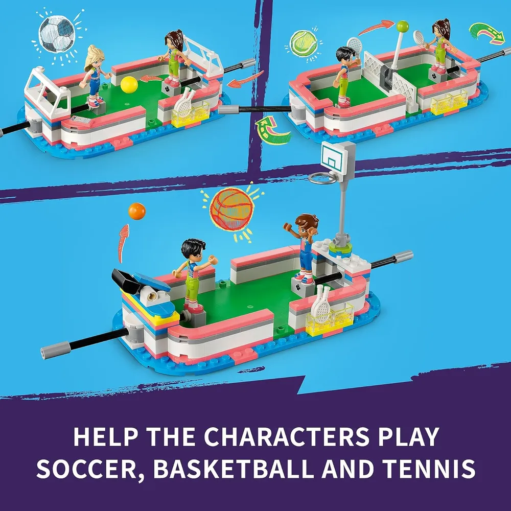 Lego Friends centro deportivo set de construcción con fútbol, baloncesto y tenis