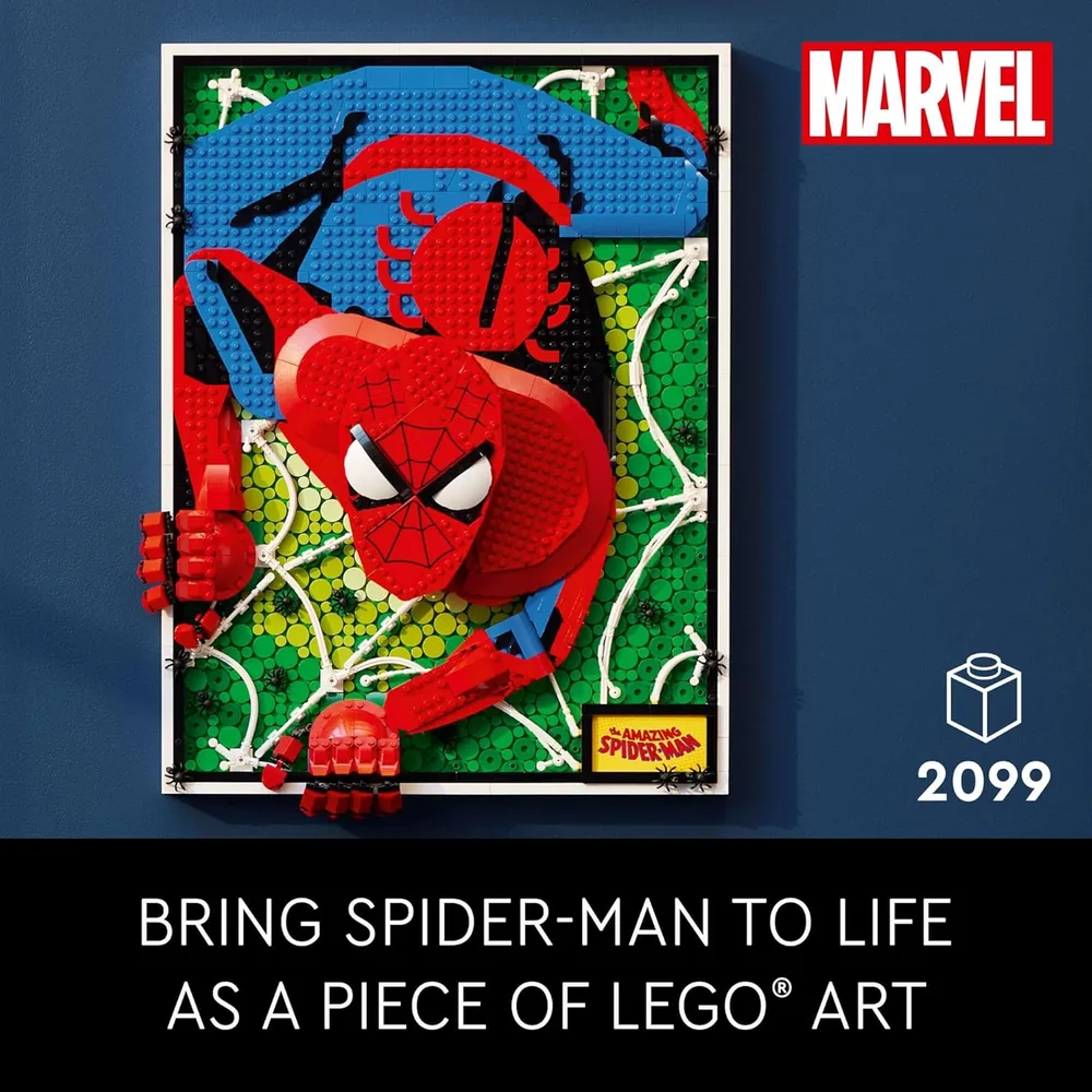 Lego Art El Asombroso Hombre Araña set coleccionable para exhibición o decoración