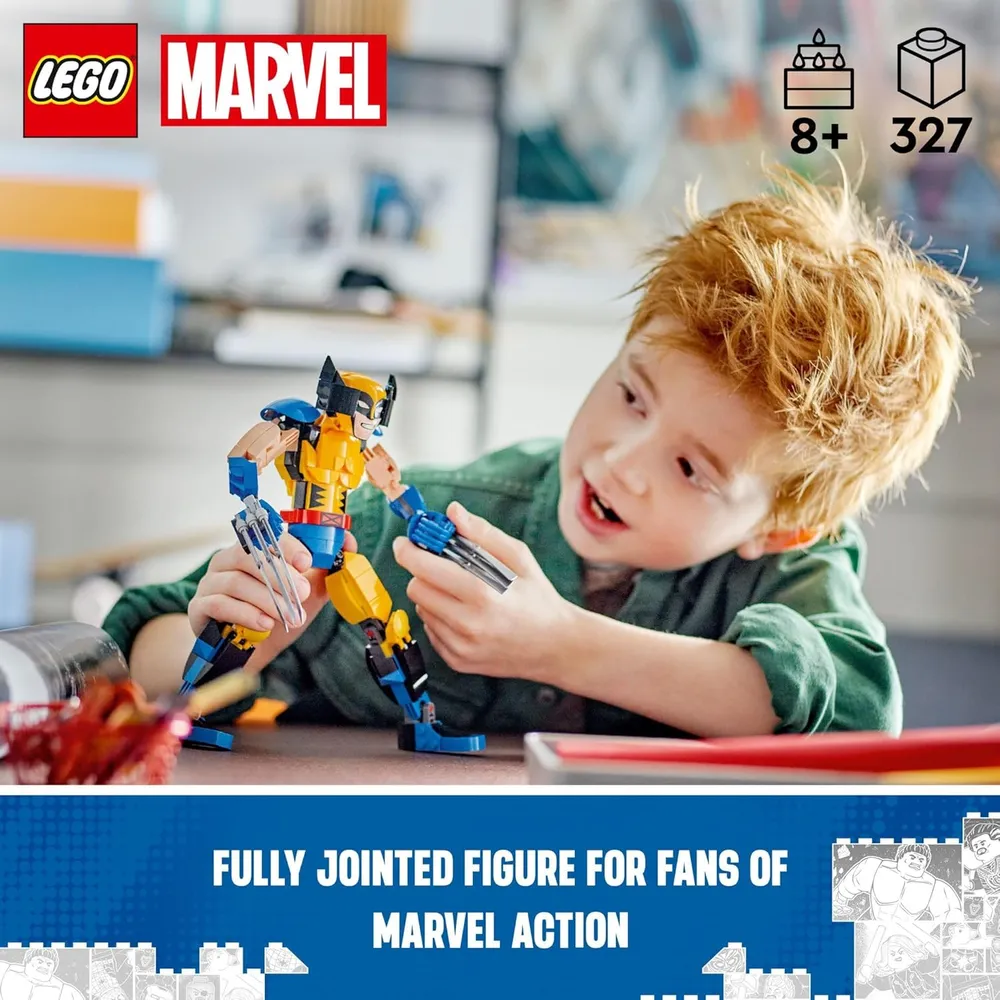 Lego Marvel Wolverine figura de acción coleccionable totalmente articulada