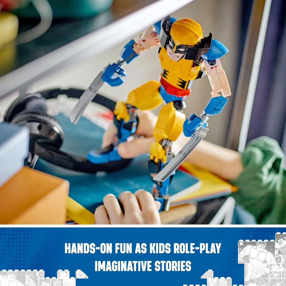 Lego Marvel Wolverine figura de acción coleccionable totalmente articulada