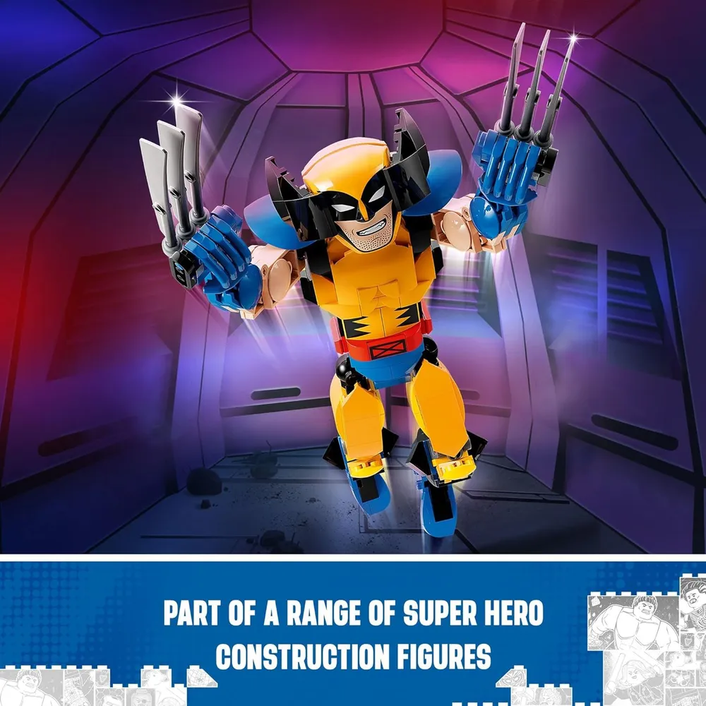 Lego Marvel Wolverine figura de acción coleccionable totalmente articulada