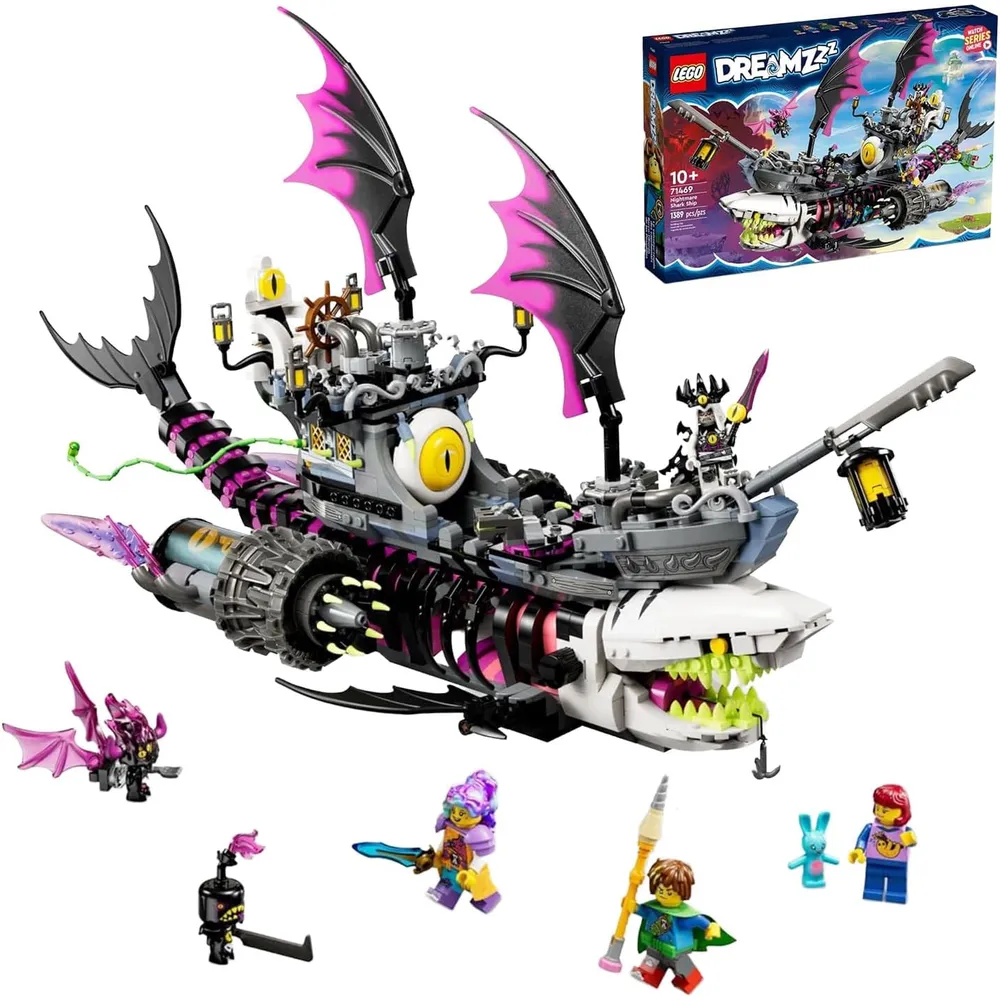 Lego Dreamzzz Nightmare Shark Ship barco pirata volador o monster truck con figuras