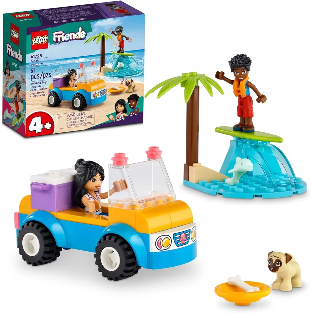 Lego Friends diversión en buggy de playa set de construcción con minimuñecas y animales