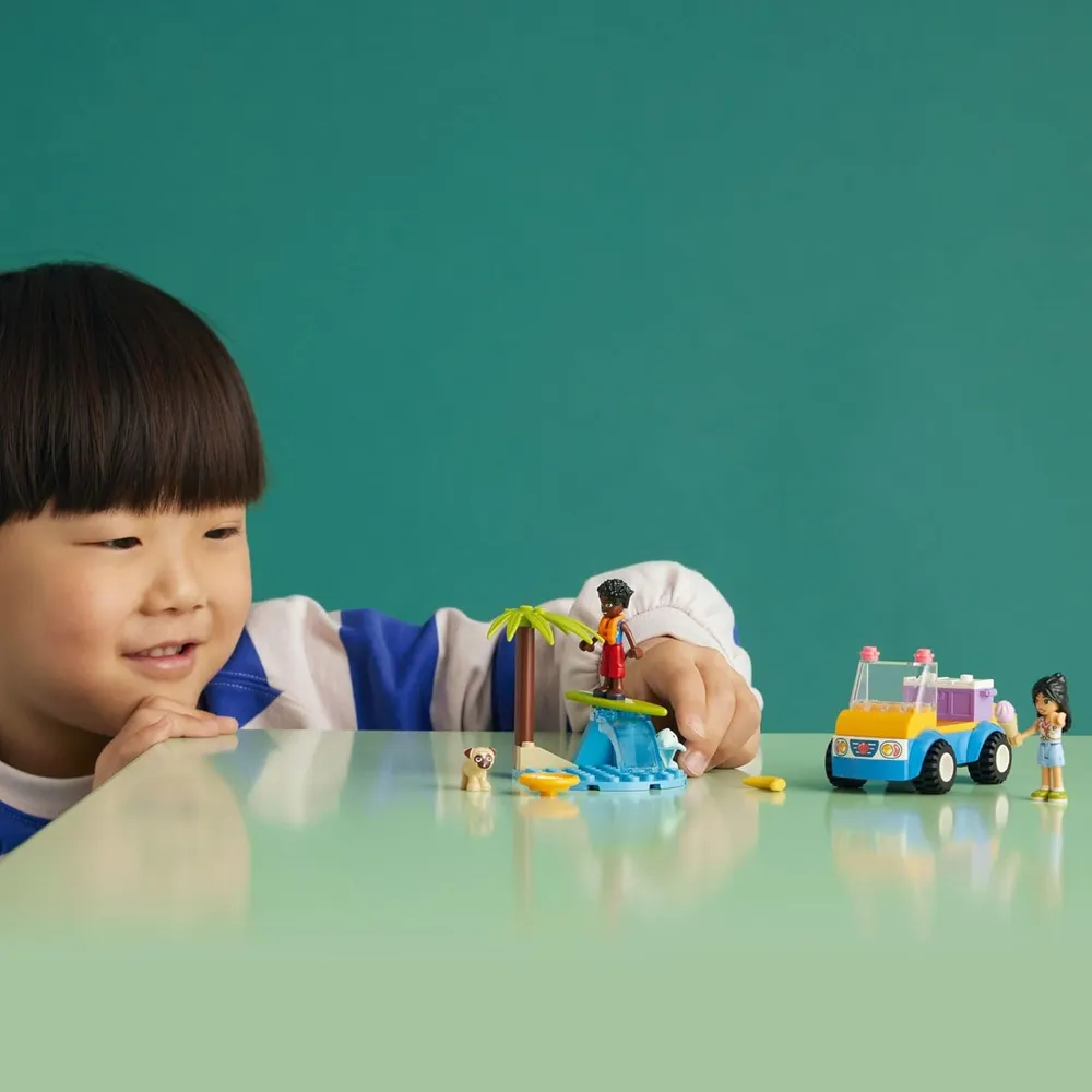 Lego Friends diversión en buggy de playa set de construcción con minimuñecas y animales