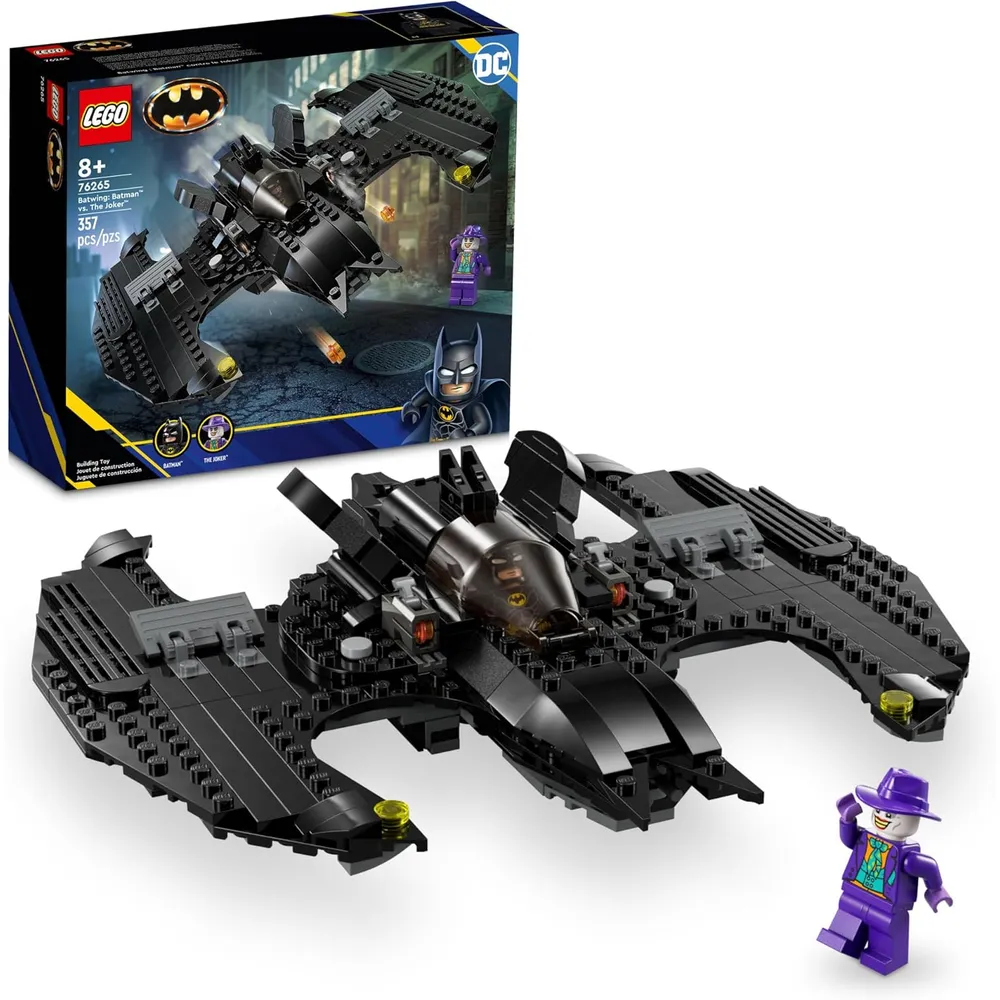 Lego DC Batwing Batman vs Joker set de superhéroes con minifiguras y Batwing de juguete