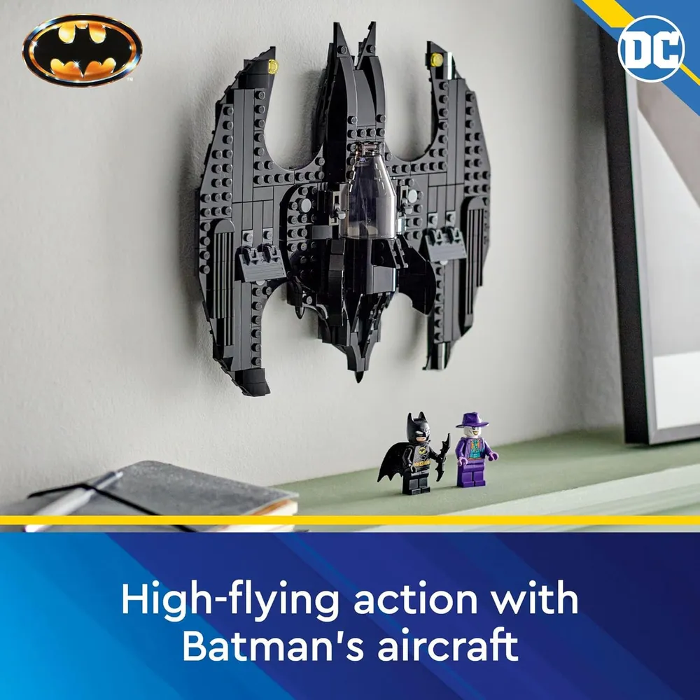 Lego DC Batwing Batman vs Joker set de superhéroes con minifiguras y Batwing de juguete