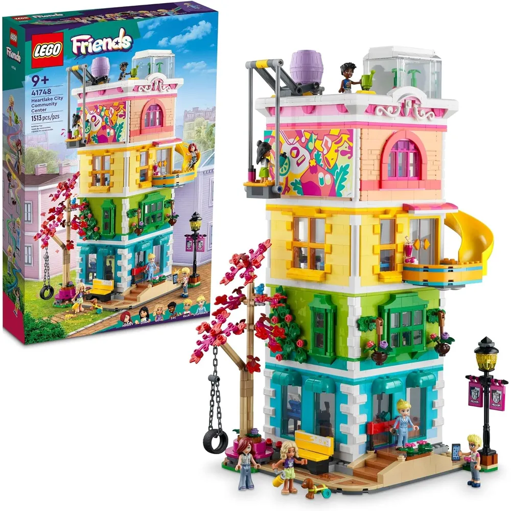 Lego Friends centro comunitario de Heartlake City set de construcción con 6 minimuñecas y perro