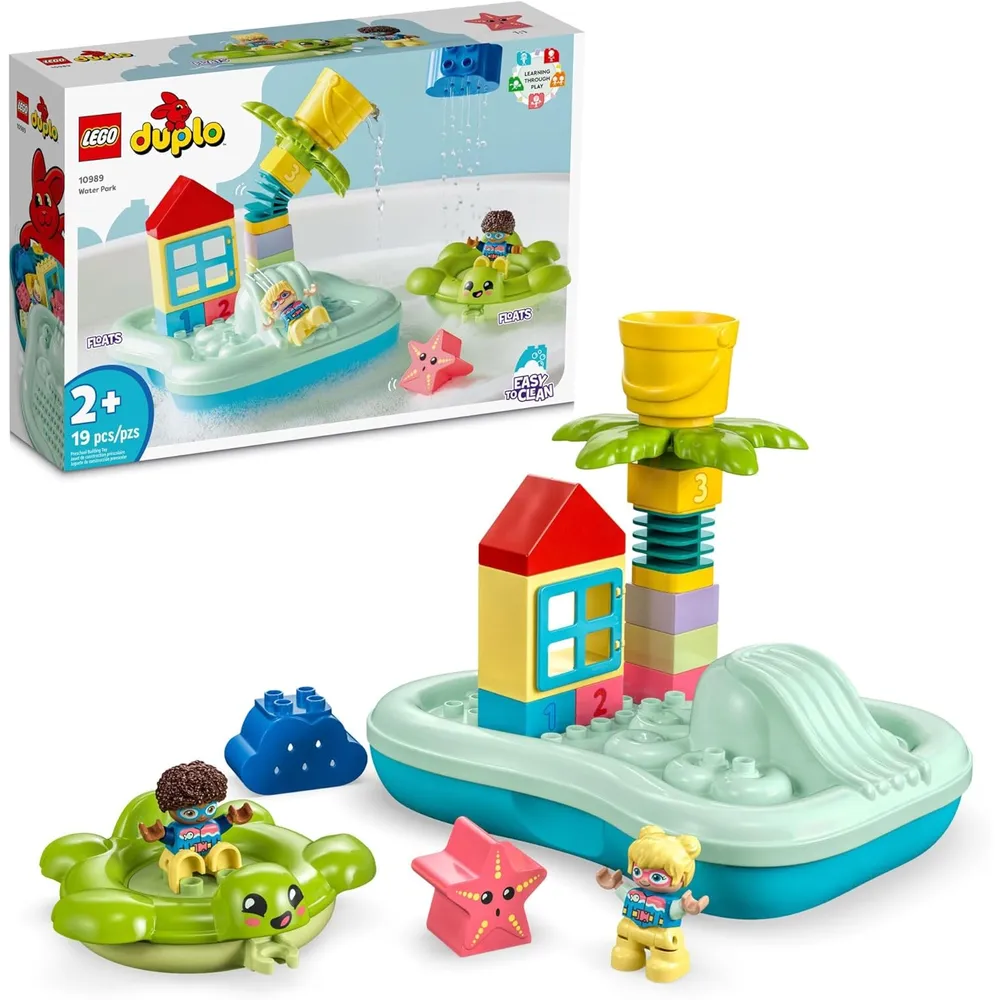 Lego Duplo Town parque acuático set educativo con flotador y cubo de agua para baño creativo
