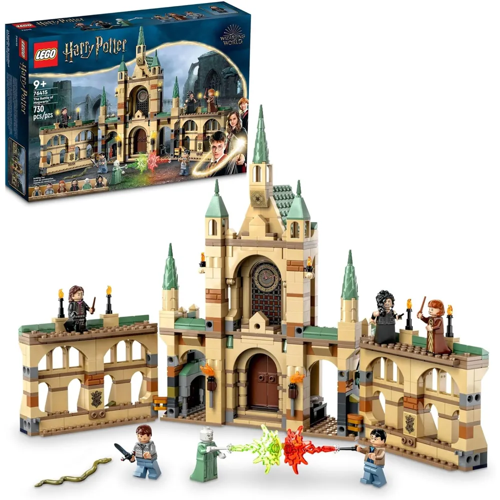 Lego Harry Potter Batalla de Hogwarts set de construcción con castillo y 6 minifiguras