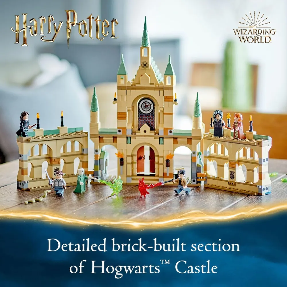Lego Harry Potter Batalla de Hogwarts set de construcción con castillo y 6 minifiguras