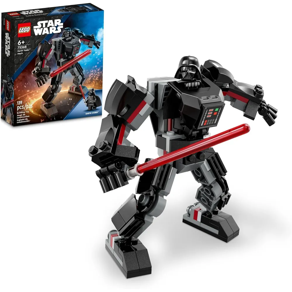 Lego Star Wars Darth Vader Mech figura coleccionable construible con sable de luz y cabina