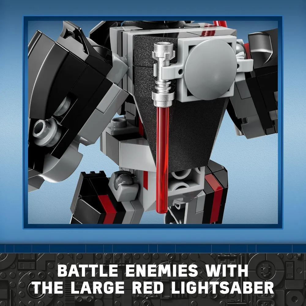 Lego Star Wars Darth Vader Mech figura coleccionable construible con sable de luz y cabina