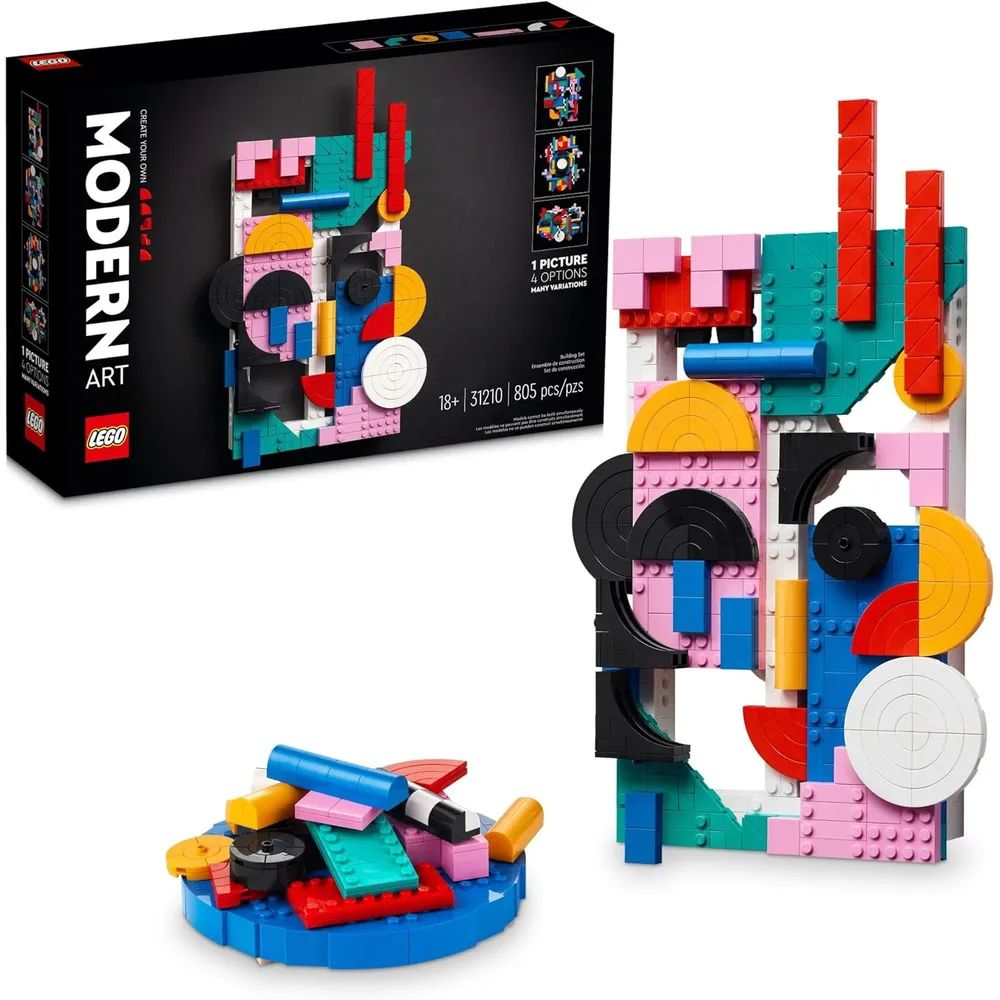 Lego Arte Moderno kit de arte abstracto para pared, decoración del hogar y regalo creativo