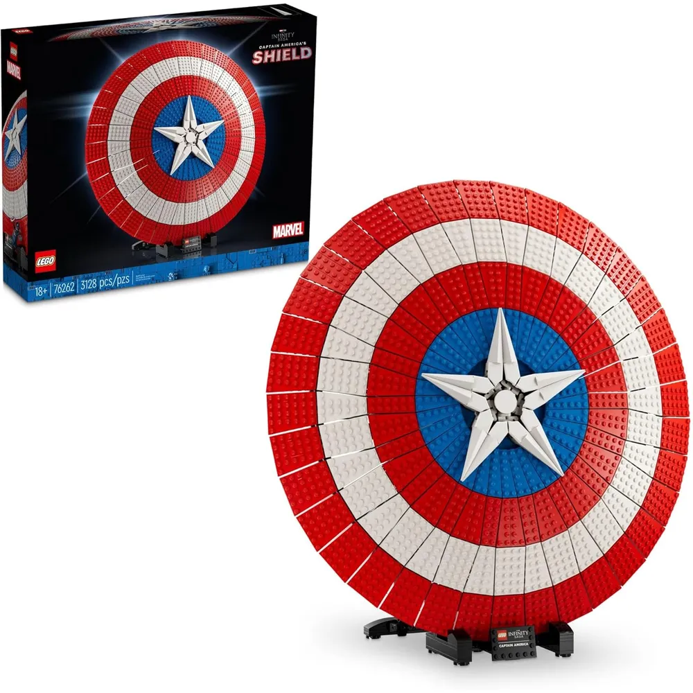 LEGO MARVEL ESCUDO DEL CAPITÁN AMÉRICA RÉPLICA COLECCIONABLE