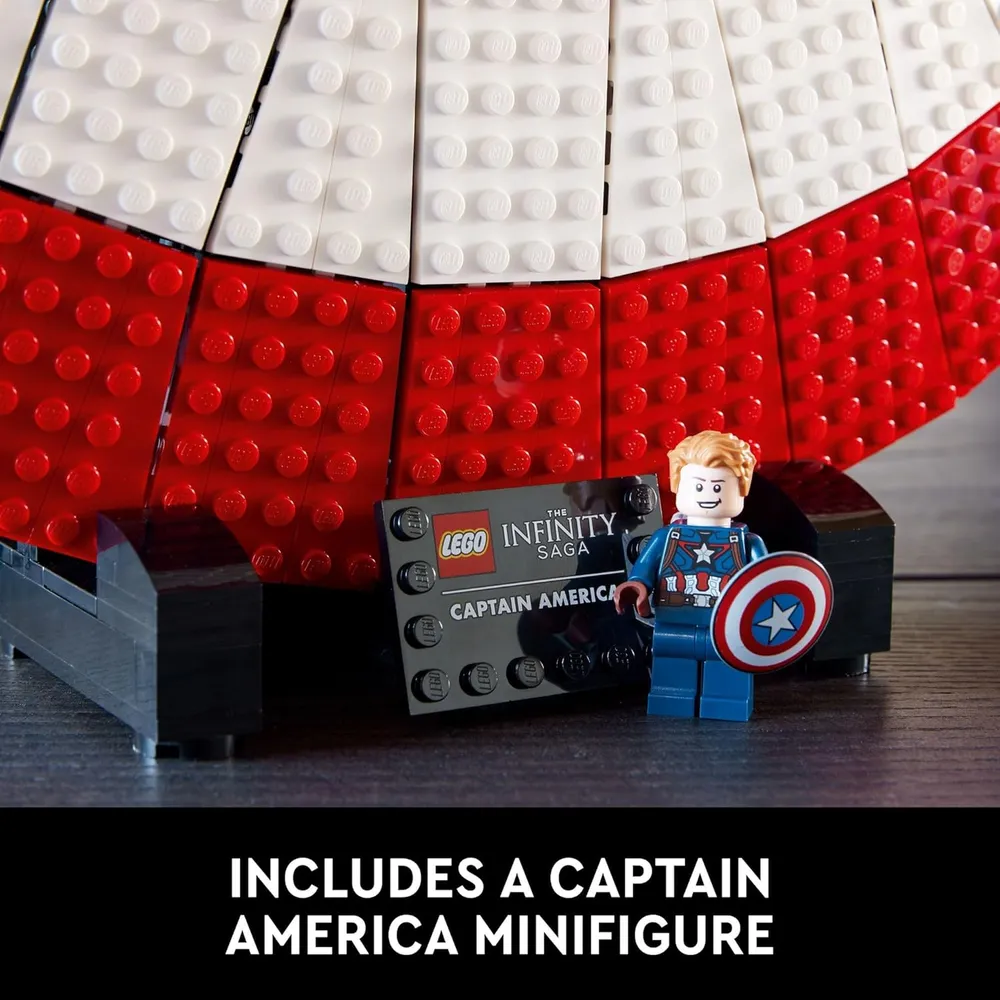 LEGO MARVEL ESCUDO DEL CAPITÁN AMÉRICA RÉPLICA COLECCIONABLE