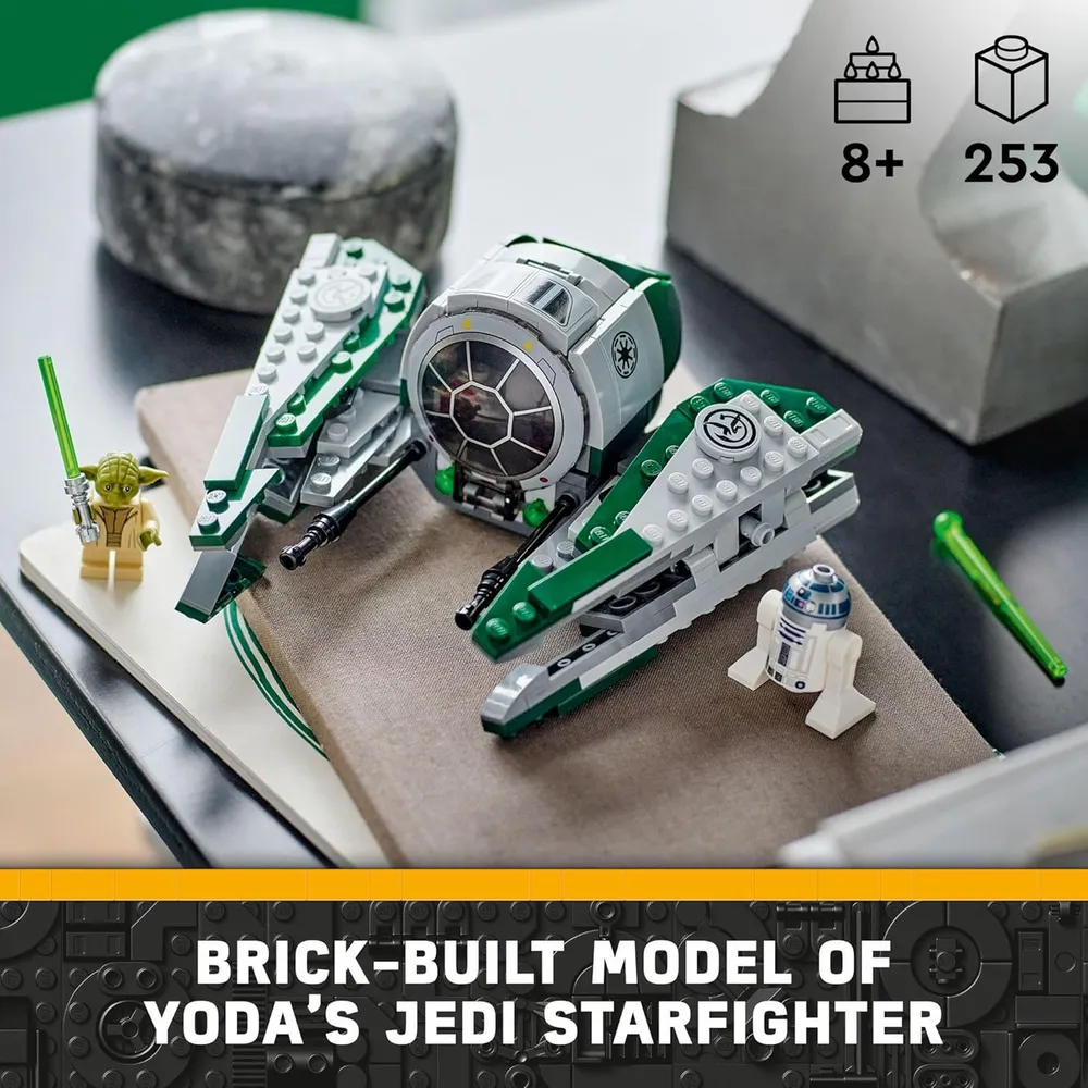 Lego Star Wars The Clone Wars Caza Jedi de Yoda figura coleccionable con sable de luz