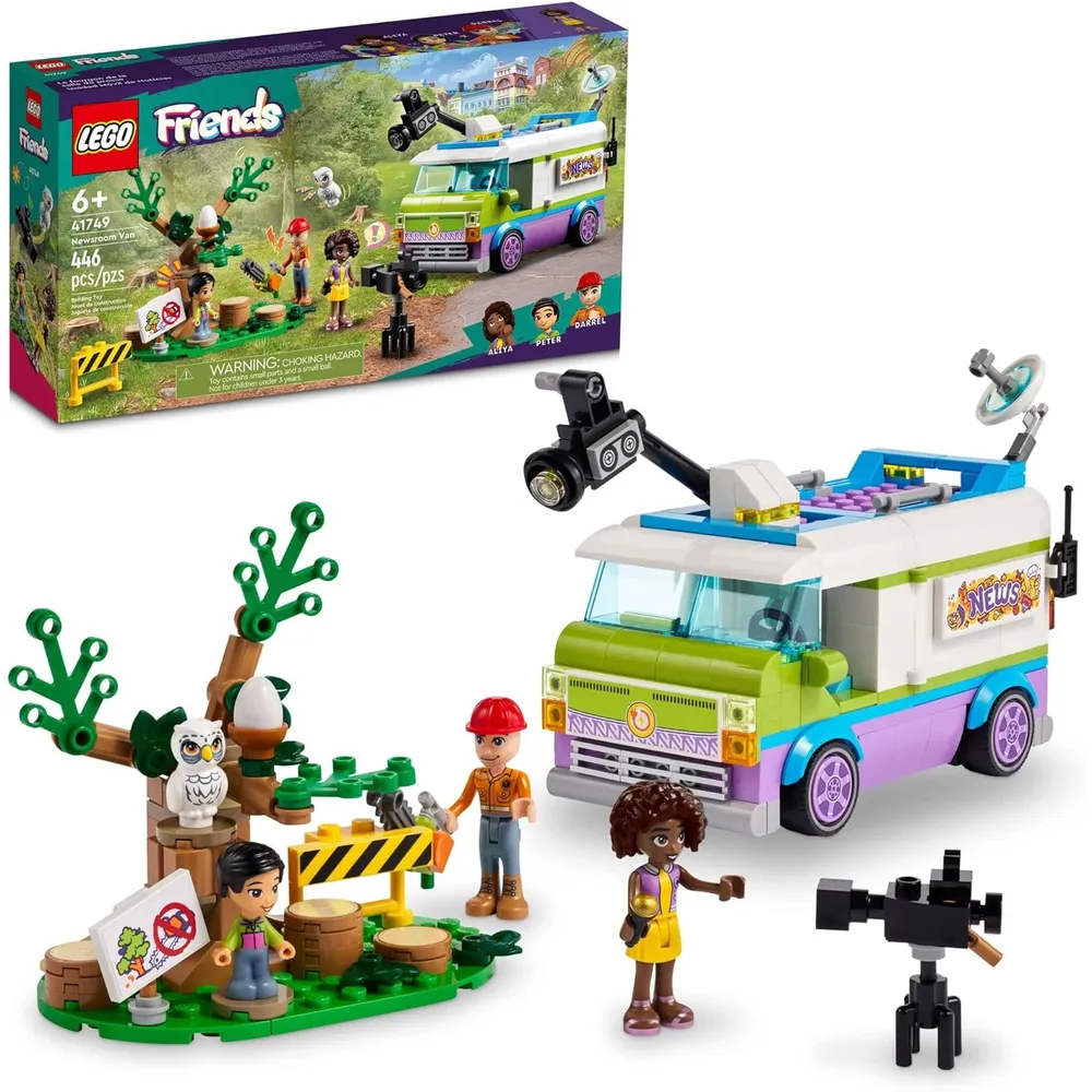 Lego Friends Furgoneta de la redacción set de construcción con accesorios de noticias y minifiguras
