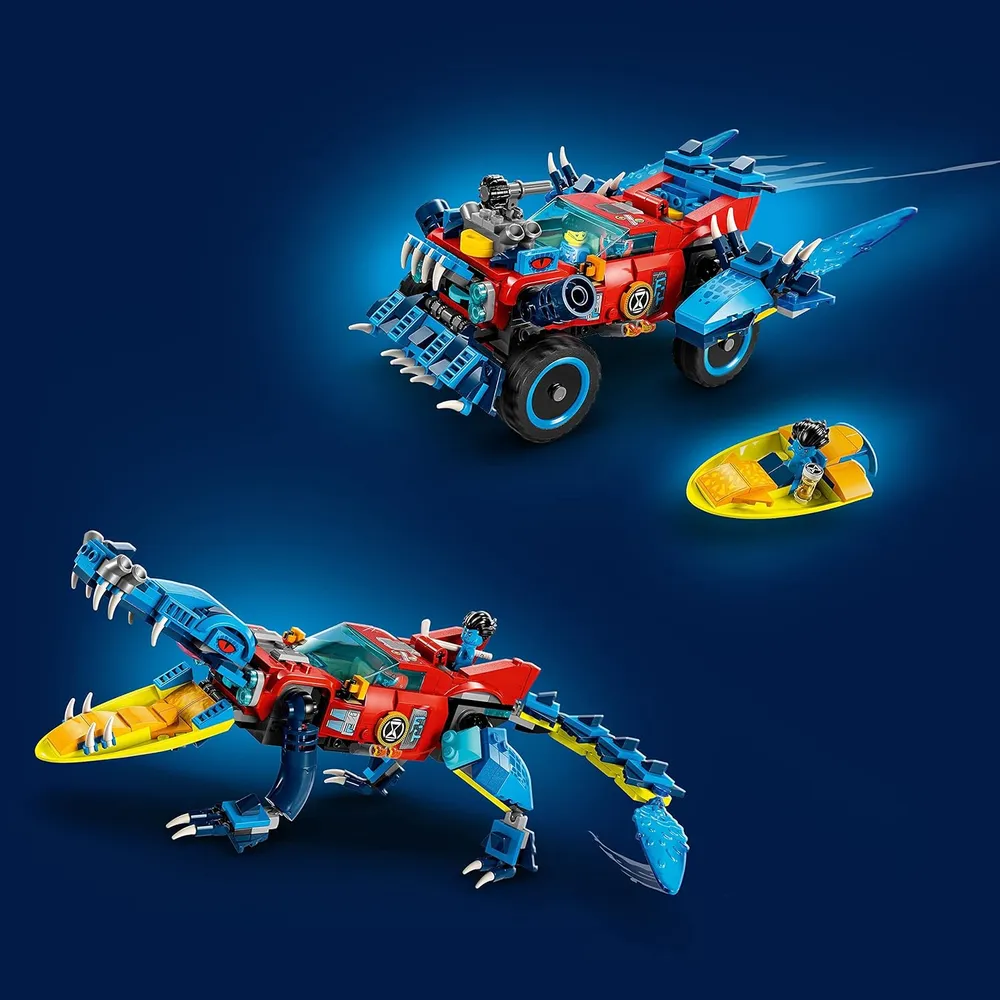Lego Dreamzzz Coche Cocodrilo set de construcción 2 en 1 de coche a camión y minibarco con minifiguras