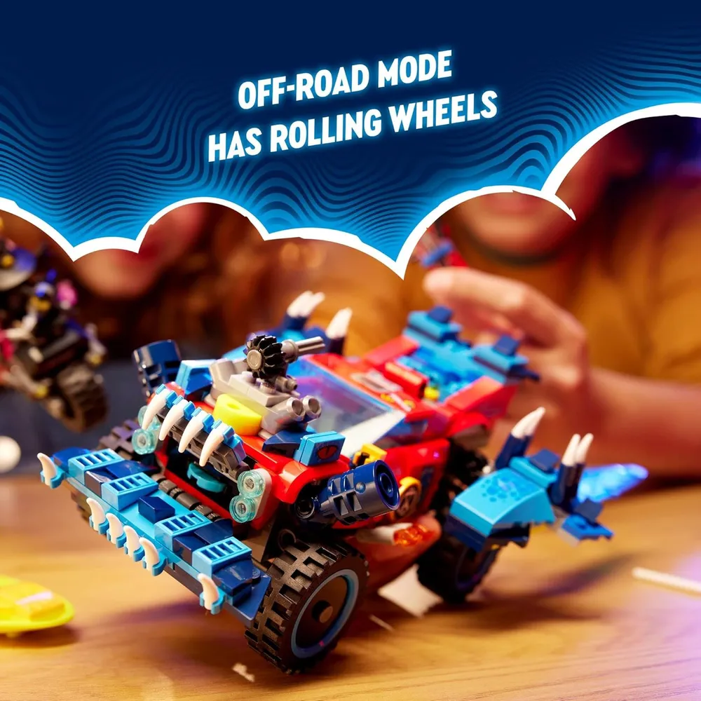Lego Dreamzzz Coche Cocodrilo set de construcción 2 en 1 de coche a camión y minibarco con minifiguras