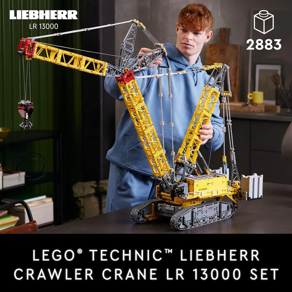 LEGO TECHNIC GRÚA SOBRE ORUGAS LIEBHERR SET AVANZADO PARA ADULTOS