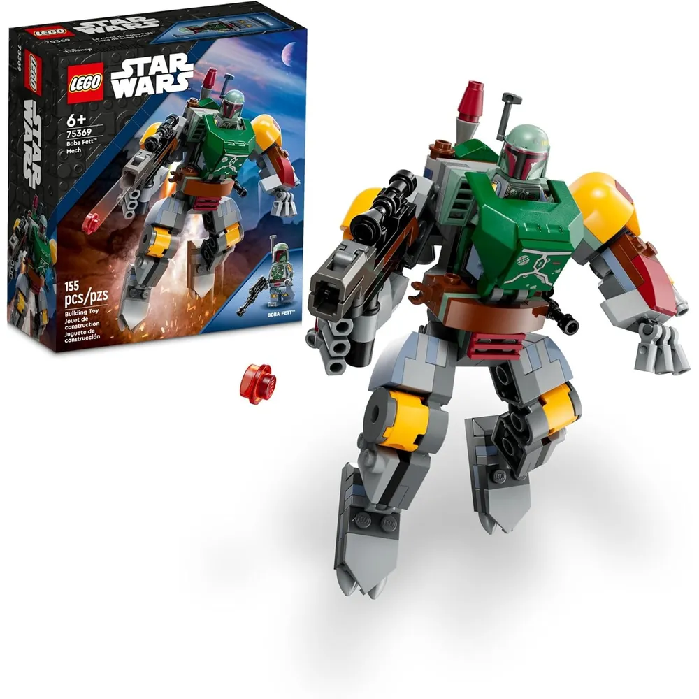 LEGO STAR WARS BOBA FETT MECH CON BLÁSTER Y MOCHILA PROPULSORA