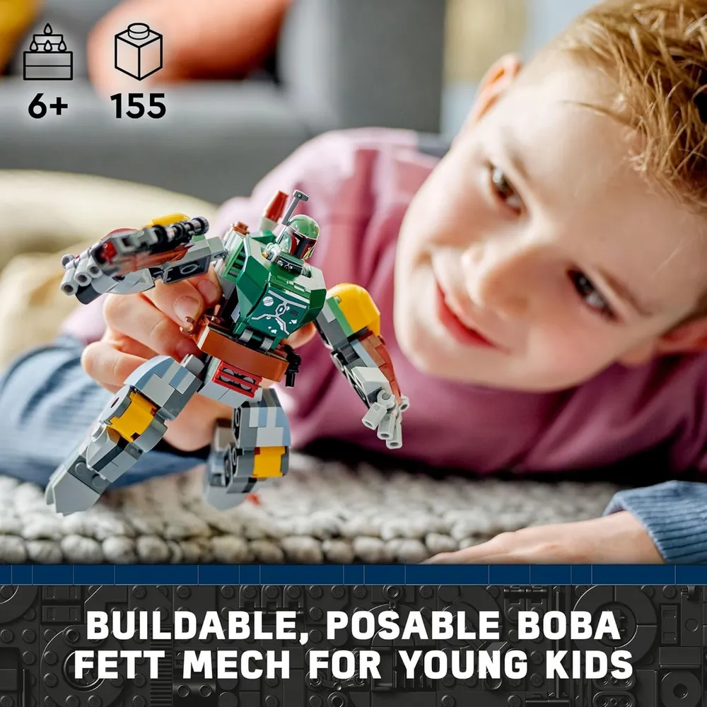 LEGO STAR WARS BOBA FETT MECH CON BLÁSTER Y MOCHILA PROPULSORA