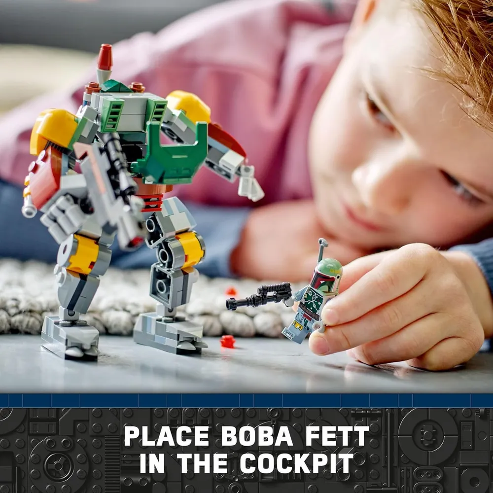 LEGO STAR WARS BOBA FETT MECH CON BLÁSTER Y MOCHILA PROPULSORA
