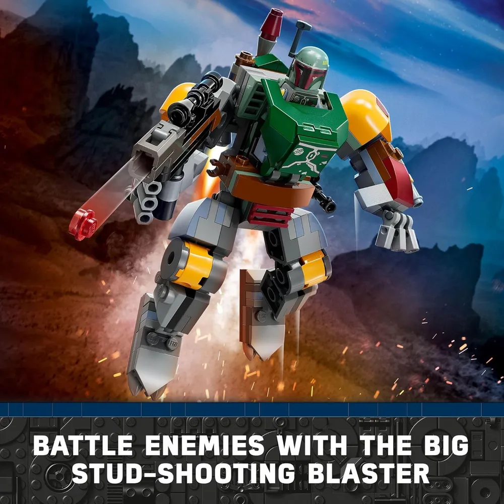 LEGO STAR WARS BOBA FETT MECH CON BLÁSTER Y MOCHILA PROPULSORA